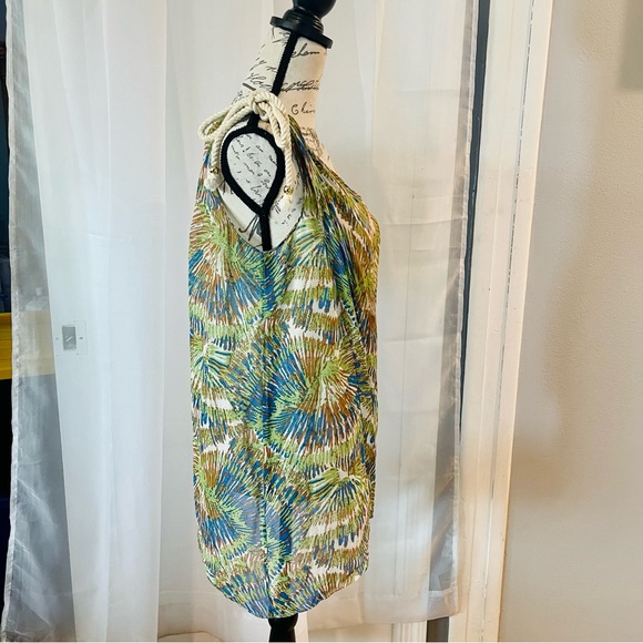 Tibi Silk Off The Shoulder Wrap Style Printed Blouse Size S - Picture 5 of 9